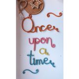 DesingbabyM Once Upon A Time, bebek ve çocuk odası duvar aksesuarı,montessori kitaplık dekoru