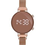 Desingshop Digital Dokunmatik Mıknatıslı Hasır Kayış Kol Saati