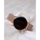 Desingshop Digital Dokunmatik Mıknatıslı Hasır Kayış Rose Gold Kol Saati