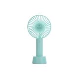 Desingshop Mini Şarjlı Standlı El Vantilatörü Fanı Soğutucu Vantilatör Mavi