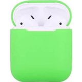 Desingshop Silikon Kılıf AirPods 1 ve 2 Nesil için, Yeşil Renk Koruyucu Kulaklık Kılıfı