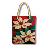 Desio Çanta Ateş Çiçekleri – Katmanlı Çiçek Desenli Kırmızı Tote Bag Omuz Çanta