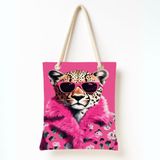 Desio Çanta Leopar Stil Tote Bag Omuz Çantası