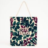 Desio Tote Çanta Kumaş Çanta Plaj Çantası Büyük Kadın Omuz Çantası Estetik Baskılı Kumaş Çanta Hediyesi Kadına Özel Jüt Görünümlü Alışveriş Üniversite İş Okul XL Boy Yeşil Bordo Yaprak Desen
