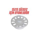 DESIPHON 15x15 Süzgeç İçin Yuvarlak -Oval -daire Gider Kapağı , Yer Süzgeci, Izgarası Gider Kapağı