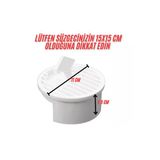 DESIPHON 15x15 Süzgeçler İçin Gider Kapağı, Yer Süzgeci, Izgarası Gider Kapağı, Yer Süzgeci Süzeği
