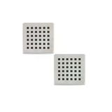 DESIPHON 2 Adet Paslanmaz Çelik Kare Delikli Banyo Yer Süzgeç Izgarası Üst Kapak 10X10 Süzgeç Uyumlu