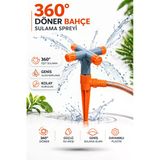 Desıphon 4 Kollu Çim Sulama Fıskiyesi Bahçe Sulama Sprink Otomatik Döner Fıskiye Bahçe Sulama Aparatı
