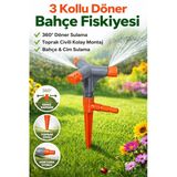 Desıphon Dairesel Döner Fıskiye Kazıklı Bahçe Sulama Fıskiyesi Turbo Sprinkler Çim Bahçe Sulama Aparatı