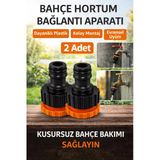 DESIPHON MUSLUK ADAPTÖRÜ 1/2'' - 3/4'' Bahçe Sulama Musluk Ucu Bağlantı Aparatı 2 Adet Universal Uyum