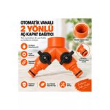 Desıphon Otomatik Vanalı 2 Yönlü Hortum Dağıtıcı 3/4 Musluk Girişi 1/2 Çıkışlı Bahçe Sulama Aç Kapat
