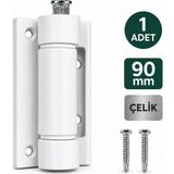 DESIPHON Pimapen Kapı Menteşesi Beyaz 90 mm – PVC Kapı Menteşesi, Ayarlanabilir Metal Pim