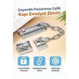 DESIPHON Sürgülü Kapı Kilidi Demir Pencere Emniyet Zinciri Çelik Kapı Güvenlik Kilidi Dayanıklı Metal
