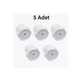 DESIPHON Vidalı 7 mm - 5 Adet Radyatör Vanası Başlığı - Geniş Tip Petek Vana Kapağı - Petek Musluk Kafası