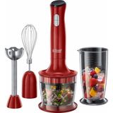 Desire 3-In-1 El Blender Russell Hobbs 500 W Güç, 700 ml Kapasite, Kırmızı Renk ve Çok Amaçlı Fonksiyonlar