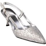 Desire Gümüş Arkası Açık Stiletto