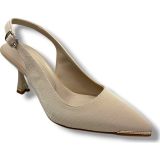 Desire Shose Desire 550-26 Baskılı Parlak Nubuk Taşlı İnce Topuk Kadın Stiletto 8,5cm