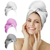 desired body Mikrofiber Saç Havlusu - Premium Anti-Frizz Saç Kurutma Sargısı Kadınlar ve Erkekler için - Büyük ve Hafif Tek Beden Herkese Uyan - Beyaz