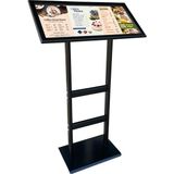 Desmark 3xa4 Vista Reklam ve Menü Panosu Siyah Renk 21X63 Restoran Panosu