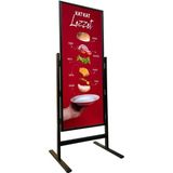 Desmark Siyah Renk 50X100CM Slim Maki Pano Ayaklı Reklam ve Poster Pano Reklam Panosu