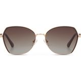 Despada Ds 2398 C3 Cat Eye Altın Rengi Kahve Metal Erkek Güneş Gözlüğü - Altın - Kahverengi