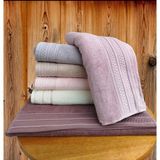 Destan Luxury Serisi 6 Adet El Yüz Havlusu 50X90 cm - 50 x 90 cm - Bordo - Beyaz