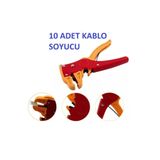 DESTE ELEKTRONİK 0.2-6mm Kablo Soyucu Kablo Soyma Pensesi Kablo Sıyırıcı Kesici Pense Kablo Sıyırma Pensesi 10 ADET Soyucu Kablo Soyma Pensesi Kablo Sıyırıcı Kesici Pense Kablo Sıyırma Pensesi