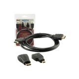 DESTE ELEKTRONİK 1.5 Metre 3lü Set Hdmı Kablo Mıcro Hdmı Hdmı*mini Hdmı Hdmı Set Hdmı Kablo Mıcro Hdmı Hdmı*mini
