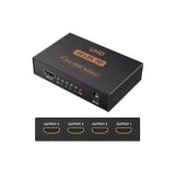 DESTE ELEKTRONİK 4 Port Hdmi Çoğaltıcı 4K Hdmı Splitter 1 Giriş 4 Çıkış Hdmi Çoklayıcı 4 Ekran Full Ultra Hd