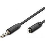 Deste Elektronik SE-7217 3.5mm 4 Boğumlu Stereo Trrs Kulaklık Mikrofon Uzatma Kablosu 1,5 Metre