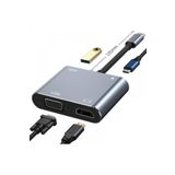 DESTE ELEKTRONİK Type C Hub 4 In 1 Type-c To 4k Hdmı Usb 3.0 Type-c Multiport Type-c Hub Çoğaltıcı Hub 4 In 1 Type-c To 4k Hdmı Usb 3.0 Type-c Multiport Type-c