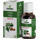 Destek Ceviz Yağı Soğuk Pres 50 cc Yüksek Kalite Doğal İçeriklerle Katkısız Yağ - 50 gr