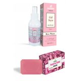 Destek Rose Gül Suyu Sprey 150Ml-Isparta Gülü Sabunu 150G (2'Li Set)