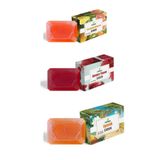 Destek Sabun Seti Kırmızı Yosun - Egzotik -Turunçgil 150 Gr X 3