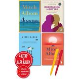Destek Yayınları Alfa Kalem+ Bir Kere Daha+Öğretmenim Mori’yle+Bir Gün Daha+Filikadaki Yabancı (Mitch Albom) 4 Kitap