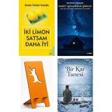 Destek Yayınları Iki Limon Satsam Daha Iyi - Tümbek Tekeoğlu + Kuzey Işıklarının Şarkısı + Telefon Tutucu + Bir Kar Tanesi