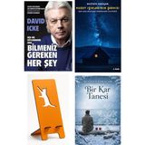 Destek Yayınları Size Hiç Söylenmemiş Ama Bilmeniz Gereken Her Şey - David Icke + Kuzey Işıklarının Şarkısı + Telefon Tutucu + Bir Kar Tanesi
