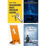 Destek Yayınları Vazgeçmediğin Sürece Zorluklar Geçicidir - Seda Eroğlu + Kuzey Işıklarının Şarkısı + Telefon Tutucu + Bir Kar Tanesi