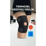 Destekli Diz Korsesi Çapraz Bağlı Menisküs Ağrısı Spor Dizlik Termojel Hediyeli