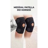 Destekli Diz Korsesi Patella Menisküs Ağrısı İçin Spor Dizlik İkili Yan Çapraz