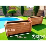 Destina Ahşap-Ahşap Saksı- Açık MEŞE-30*100-35H