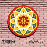 Destina Ahşap Mandala Boyama Seti-Ahşap Boyama-Model 205-23CM*23CM
