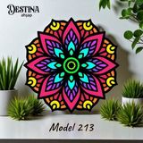 Destina Ahşap Mandala Boyama Seti Ahşap Boyama Model 213