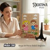 Destina Ahşap Mandala Boyama Seti-Ekonomik Seri- Eko MODEL280
