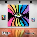 Destina Ahşap Mandala Boyama Seti- Mandala Boyama-Model 219*23CM*23CM - Ham Sienna