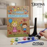 Destina Ahşap Mandala Boyama Seti- Model 279