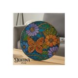 DESTİNA Destina Ahşap Mandala Boyama Çiçekli Model 24x24cm
