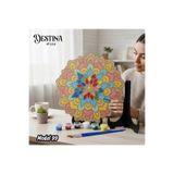 DESTİNA Destina Ahşap Mandala Boyama Seti Model99 23cm*23cm