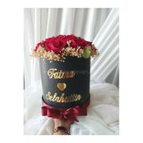 Destina Tasarım Orta boy kız isteme çiçeği/Kutuda Kırmızı gül/Yapay kız isteme çiçeği