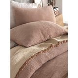 Destiny Hometex 4 Katlı Multi Muslin %100 Pamuk Çift Kişillik Yatak Örtüsü - 200 x 240 cm - Kahverengi